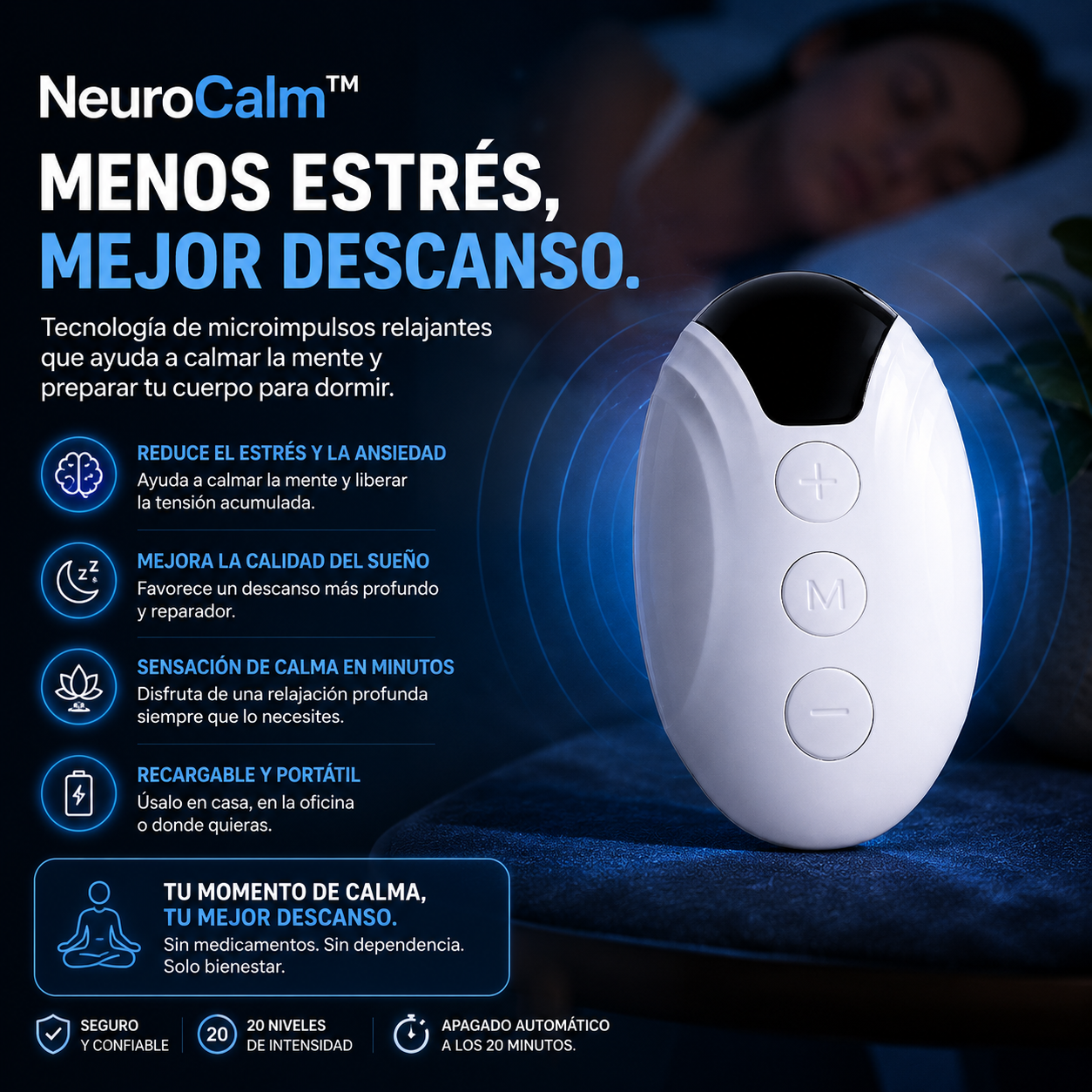 NeuroCalm™ - Apaga el ruido. Recupera tu calma