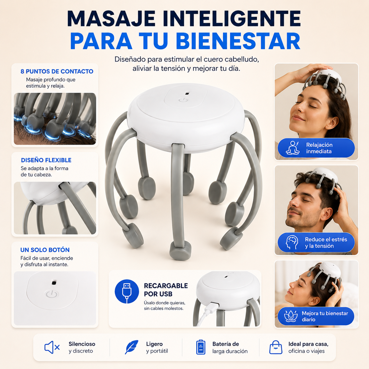 RelaxPro™ - Masajeador De Cabeza