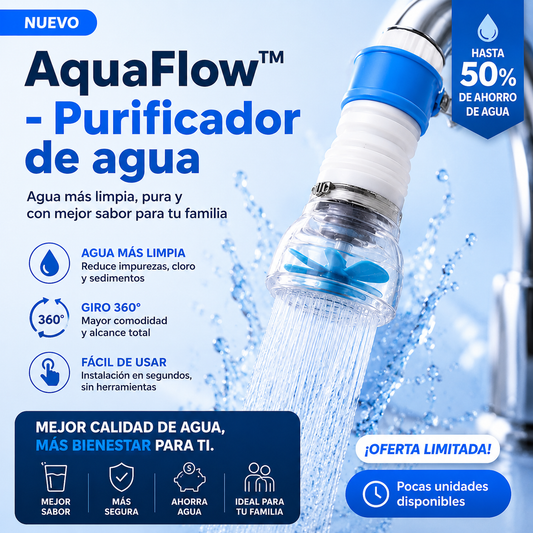AquaFlow™ - Purificador de agua